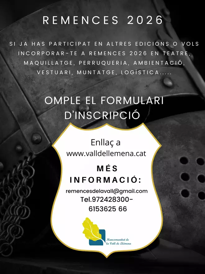 Vols participar a Remences 2026?